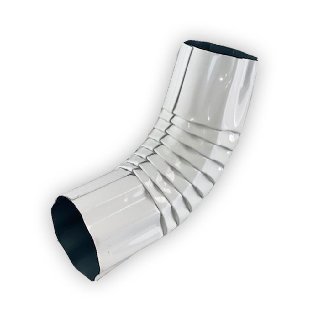 Round Corrugated Aluminum Gutter Elbow 3" or 4" Multiple Colors Available