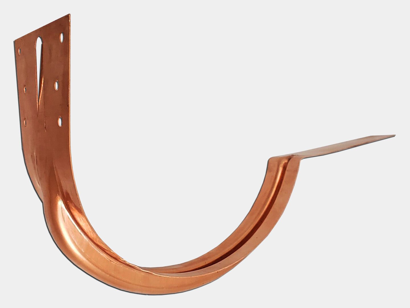 Case of 6" Copper Half Round Gutter Stamp Hangers 25 Units