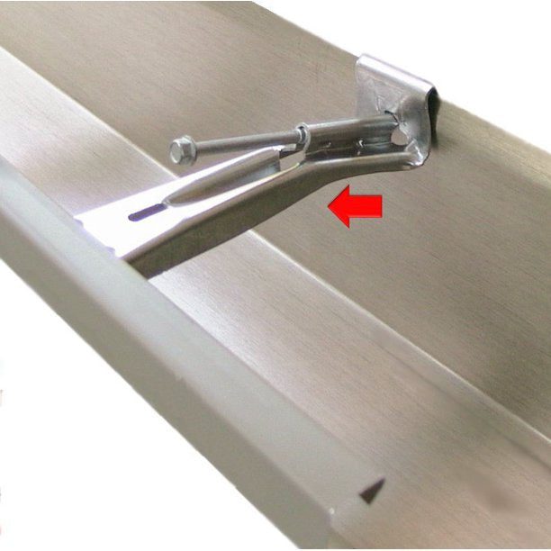 5" Hidden Gutter Hangers Quick Screw K Style Aluminum Pack of 50