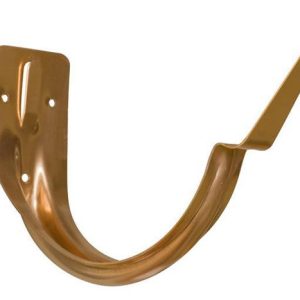 6" Copper Half Round Gutter Stamp Hangers