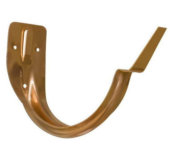 Case of 6" Copper Half Round Gutter Stamp Hangers 25 Units