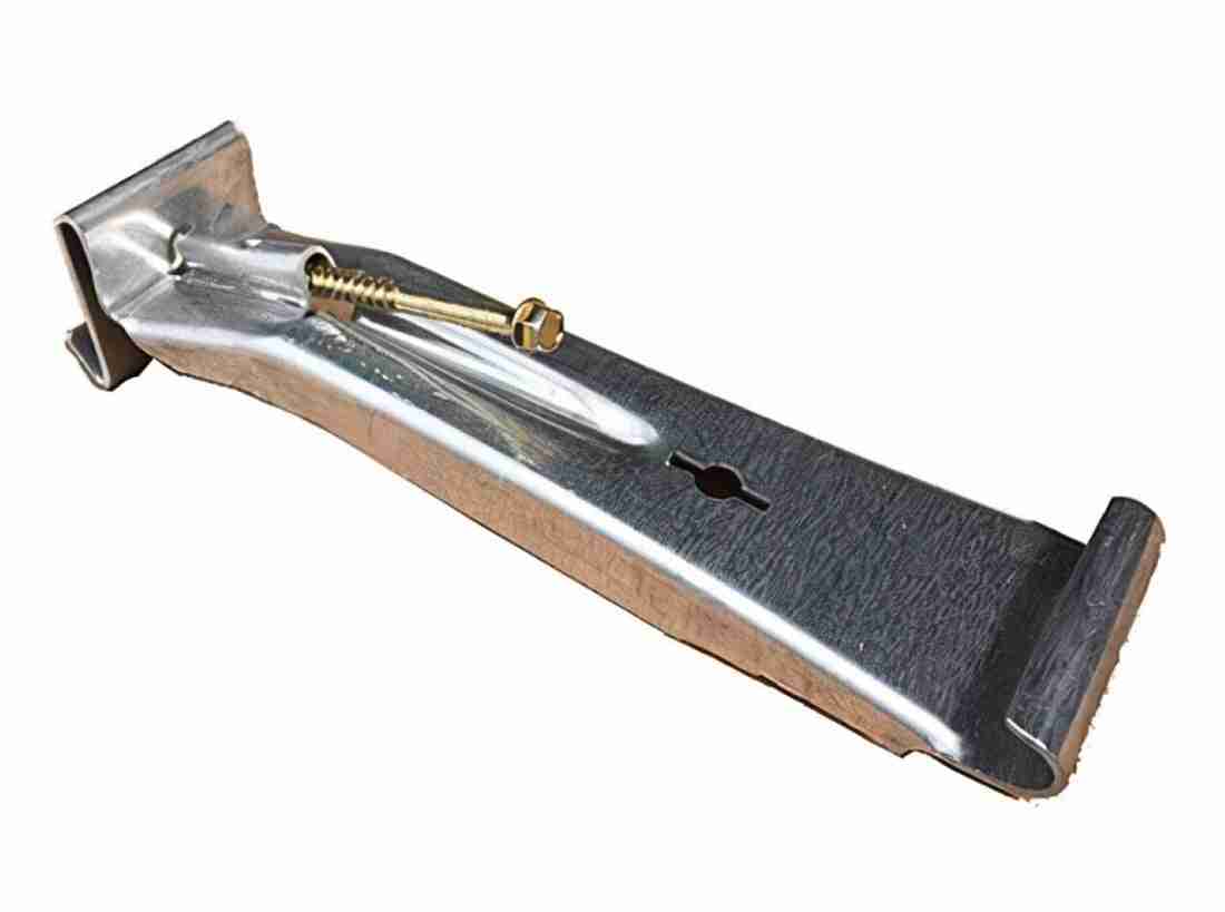 Stainless Steel 6" Half Round Hidden Gutter Hangers Quick Screw Multi-Packs (10-100 Units)
