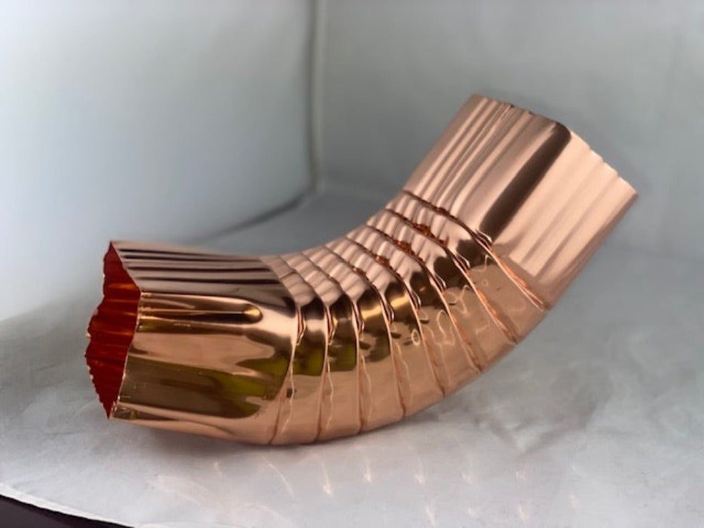 Copper "A" Standard Gutter Elbow 2x3 or 3x4