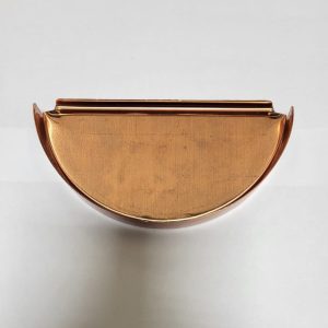 Copper Half Round End Caps for 6" Gutters
