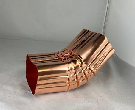 Copper Short "A" 30° Gutter Elbow 2x3 or 3x4