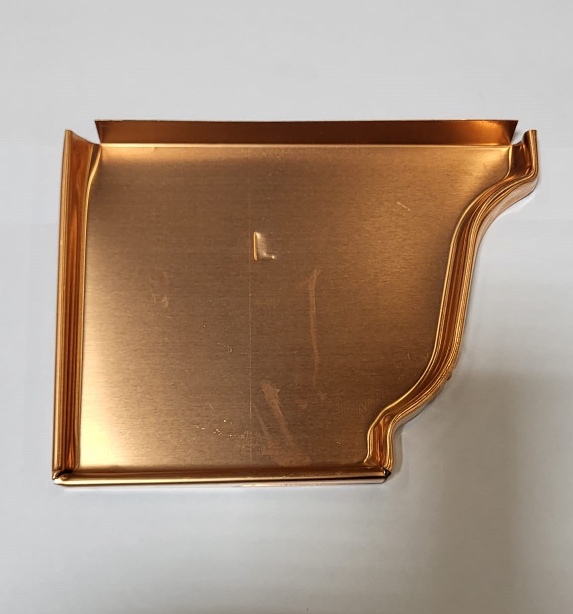 Copper K-Style Gutter End Caps 5" or 6" Left or Right