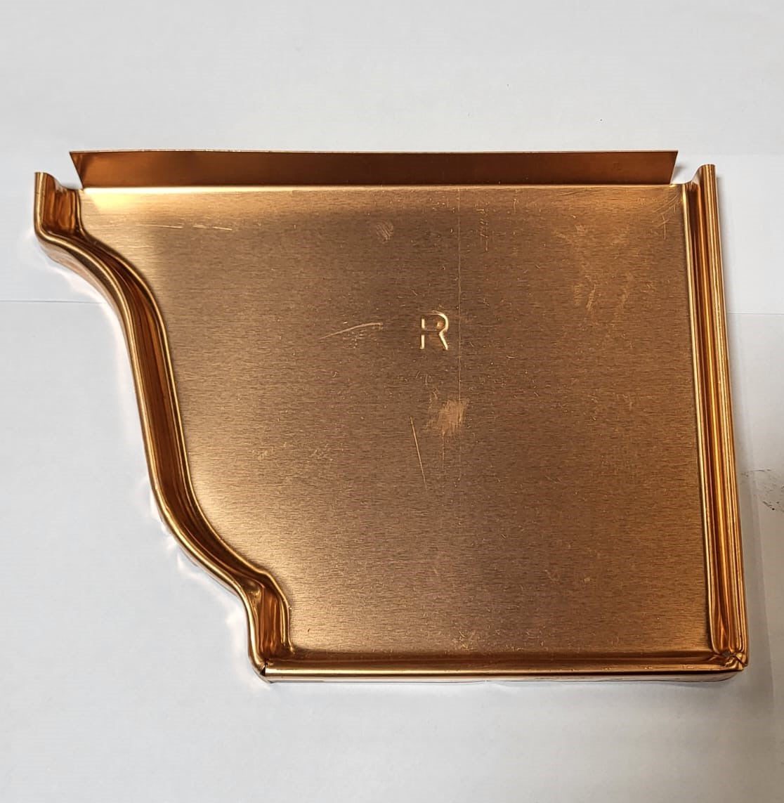 Case of 50 Copper K-Style Gutter End Caps 5" or 6" Left and Right (50 units)