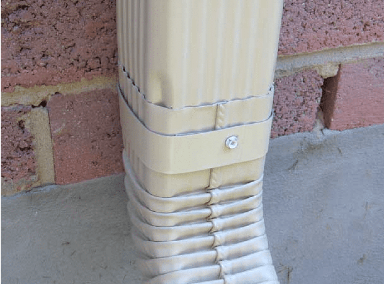 Copper Downspout Straps, Pipe Bands for 2x3" or 3x4" Leaders