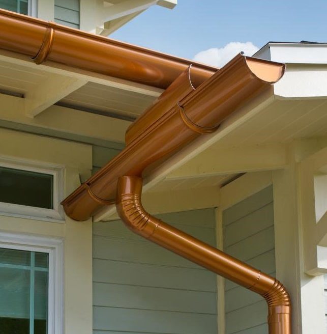 Copper Short "B" 30° Gutter Elbow 2x3 or 3x4
